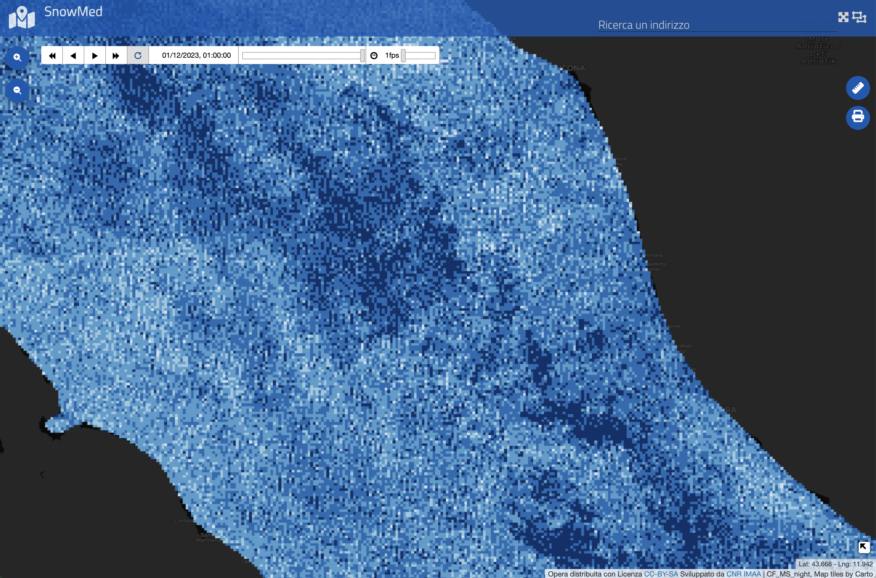 Cloud Mask Monthly Statistics (nighttime)