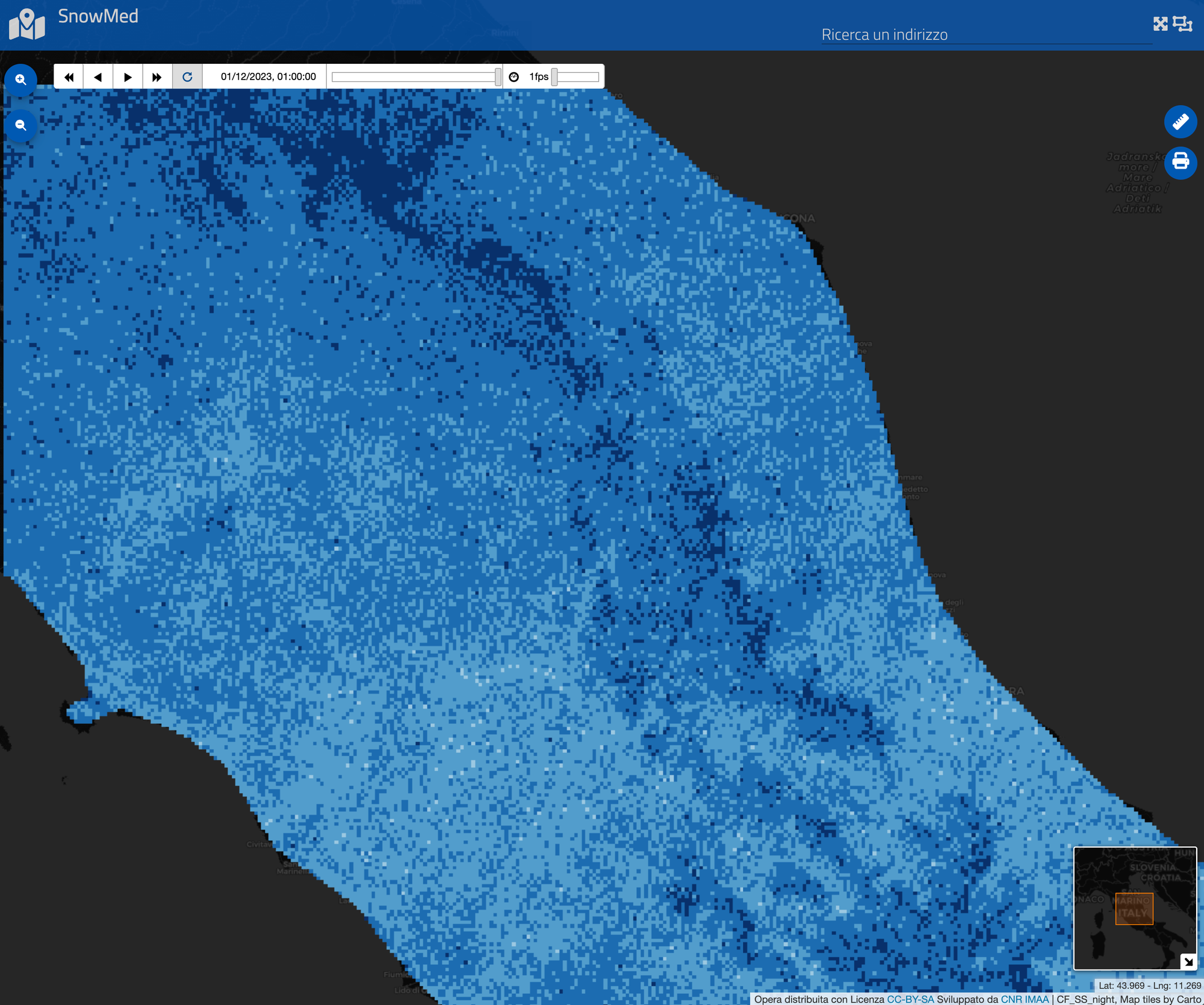 Cloud Mask Seasonal Statistics (nighttime)