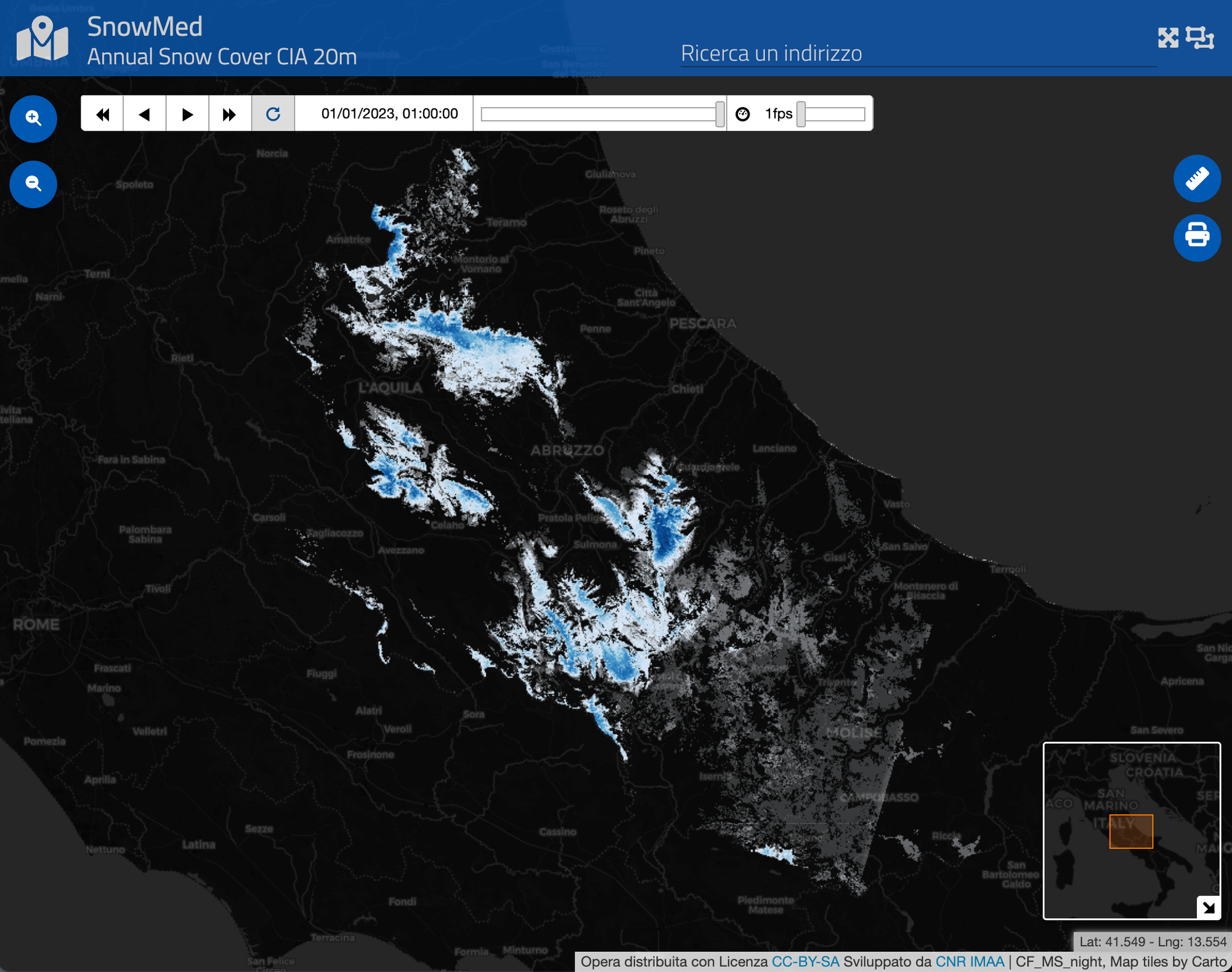 Annual Snow Cover CIA 20m