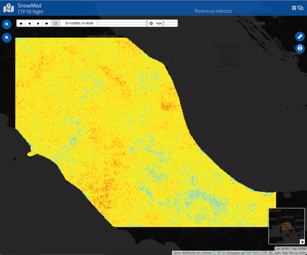 Cloud Top Pressure Seasonal Statistics (nighttime)