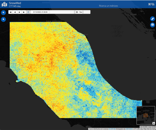 Cloud Top Temperature Monthly Statistics (daytime)