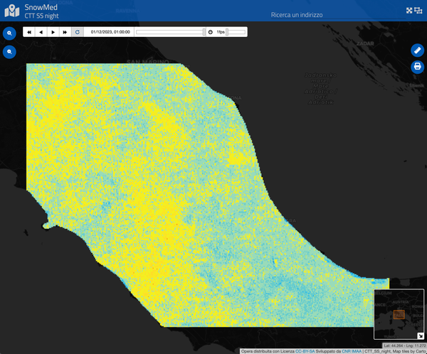 Cloud Top Temperature Seasonal Statistics (nighttime)